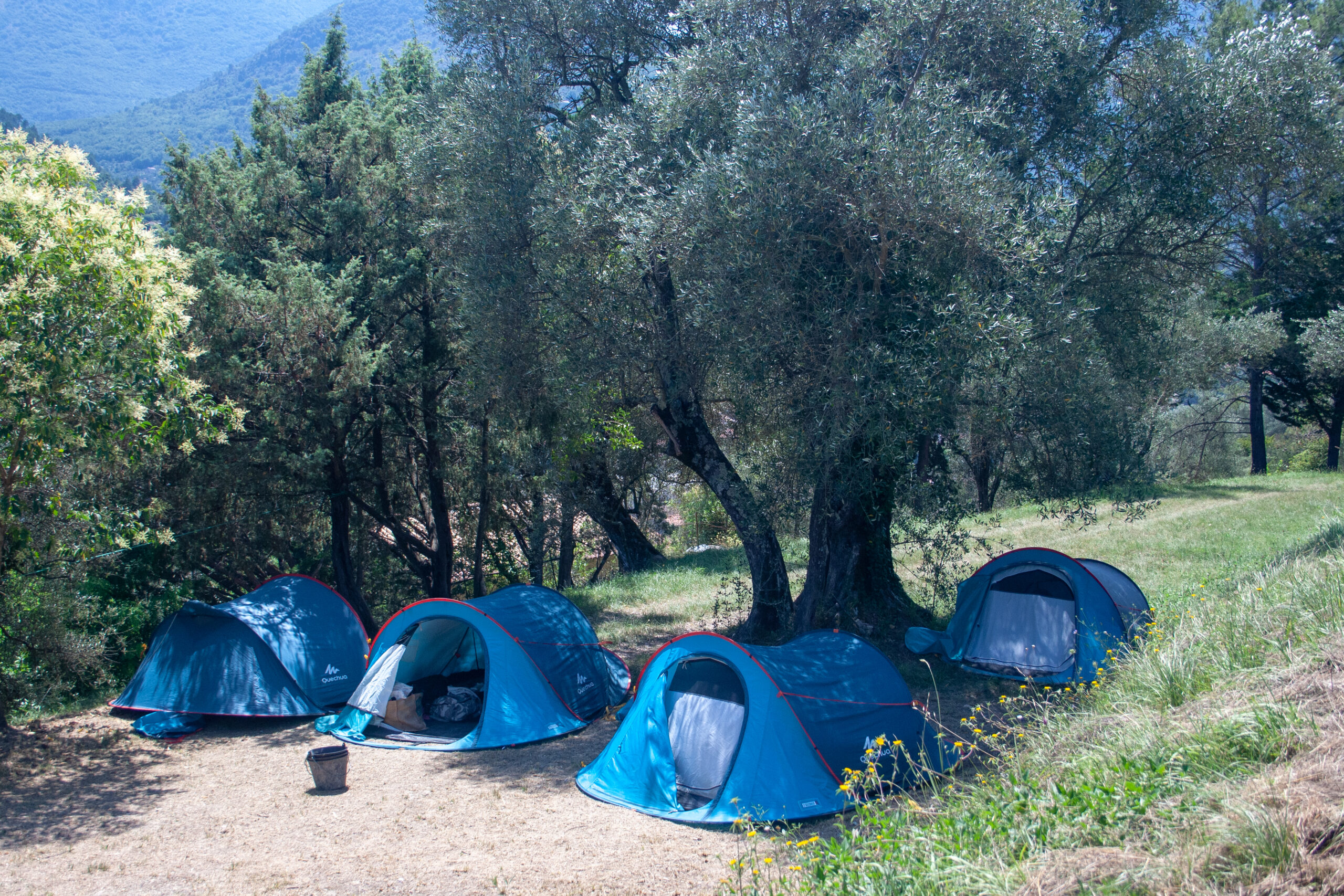 Camping à Sospel pour enfants lors des colonies de vacances organisées par LSCA